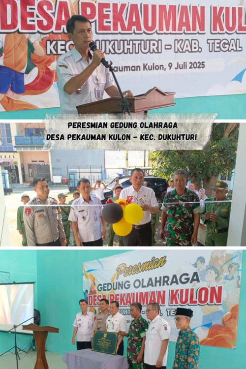 peresmian-gedung-olahraga-desa-pekauman-kulon-kecamatan-dukuhturi